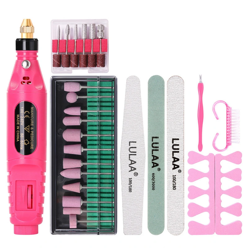 Electric Nail Polishing Machine Set Portable Mini USB Adjustable Nail File Tools for Manicurist