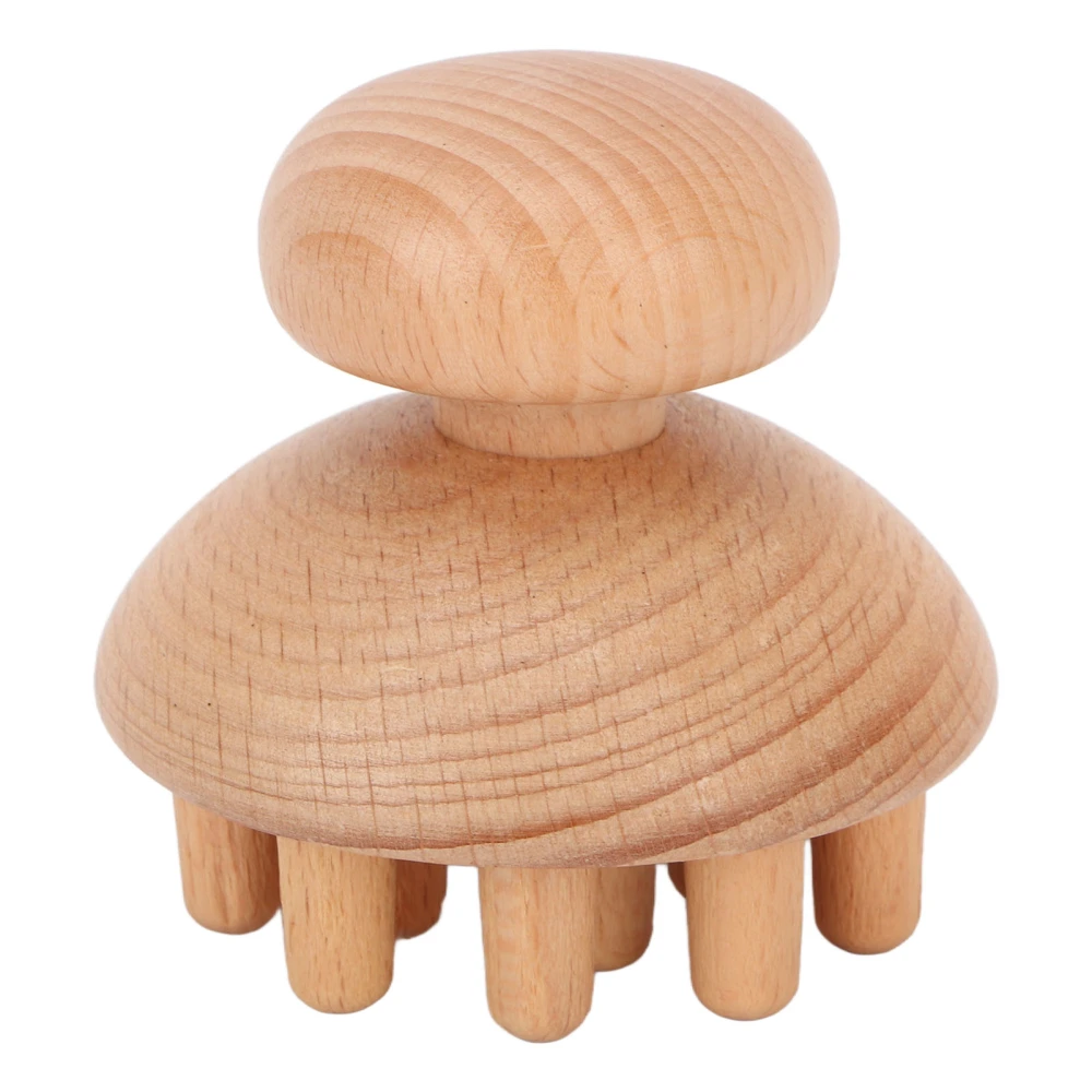 Wood Head Massager Octopus Shape Remove Discomfort Reduce Stress Head Massage Tool for Headache