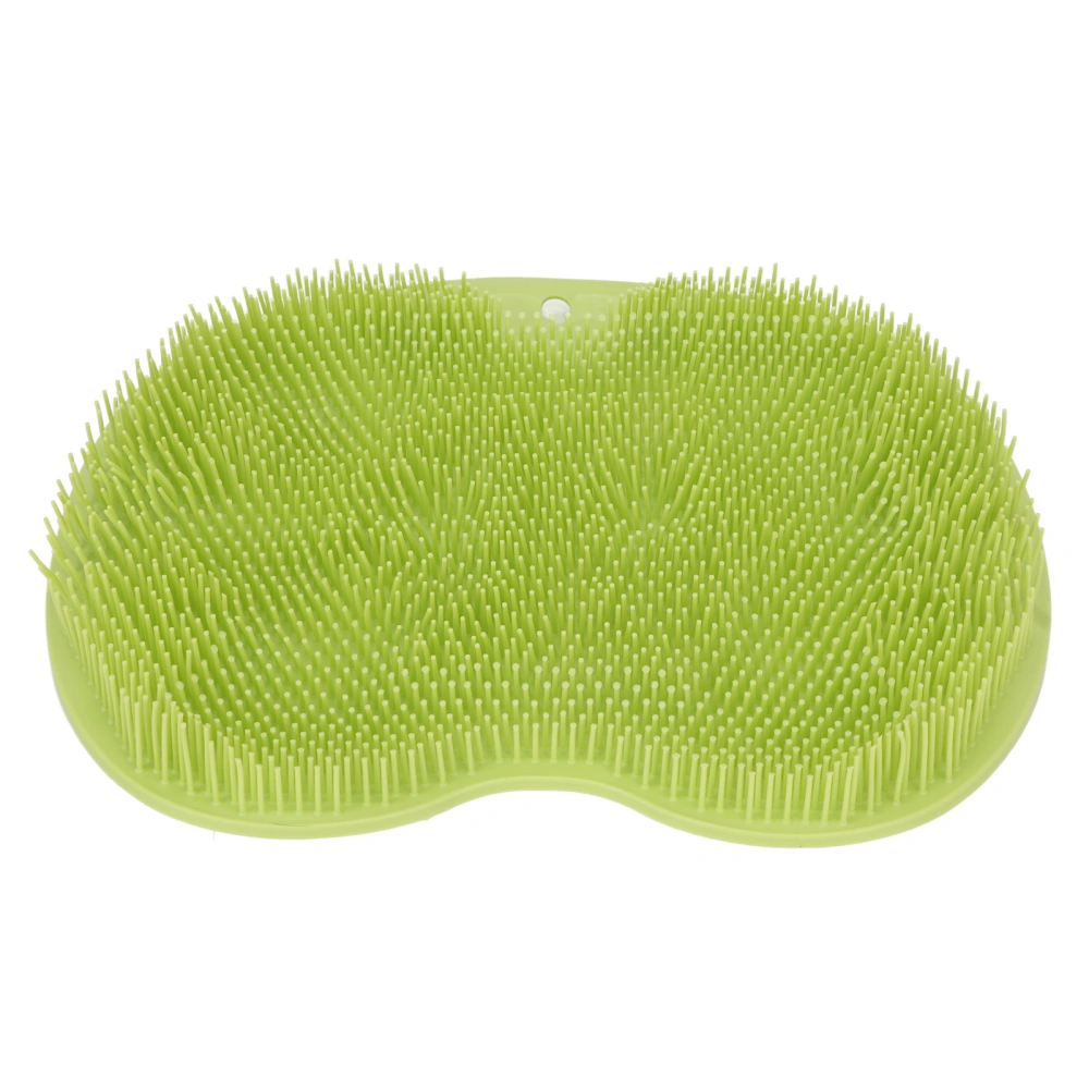 Universal Multifunctional Shower Brush with Non Slip Suction Cup Soft Flexible Foot Body Scrubber for Bathroom Green