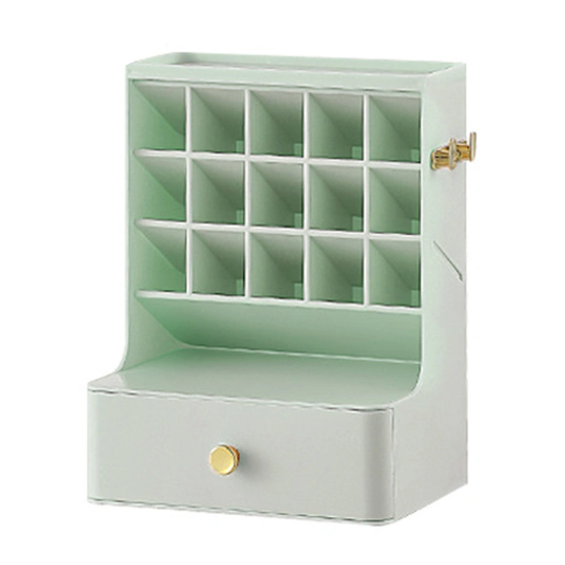 Cosmetics Storage Box Multifunction Large Space Makeup Organizer Drawer for Jewelry Lipstick Cosmetics Mint Green