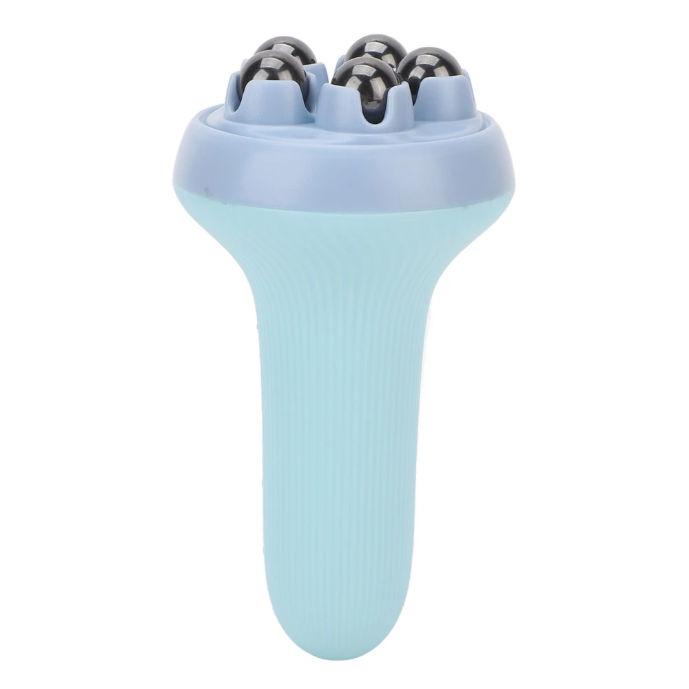 5 Magnet Bead Massage Roller Handheld 360 Degree Rotating Slimming Rotating Roller Ball for Skin Care Blue