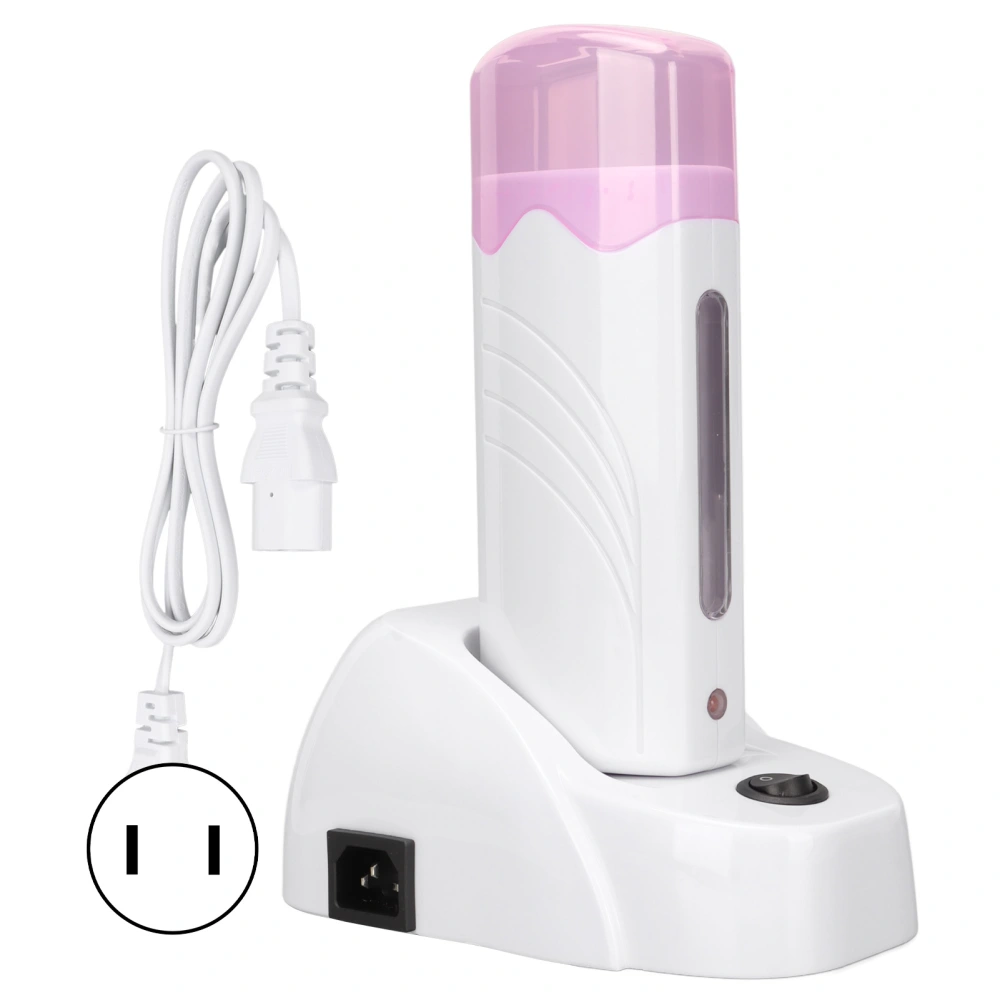 Wax Heater Machine Depilatory Roll Portable Wax Hair Removal Device with Heater Base US Plug 110V