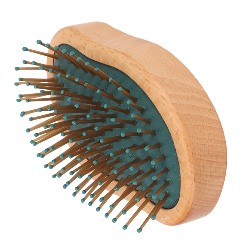 Airbag Hair Brush Elastic Promote Blood Circulation Wet Dry Use Portable Wooden Massage Comb for Hair Beard