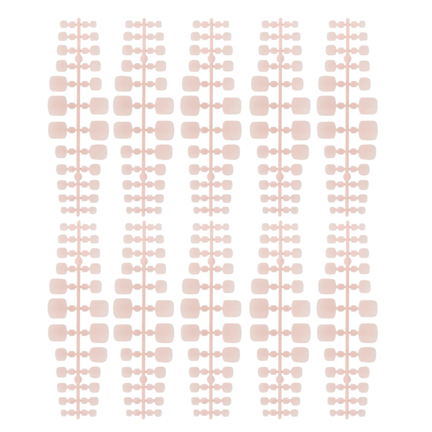 240pcs Matte False Toe Nail Tip Home Salon Women DIY Full Cover Artificial Fake Toe Nail for Nail Artist Matte Pink