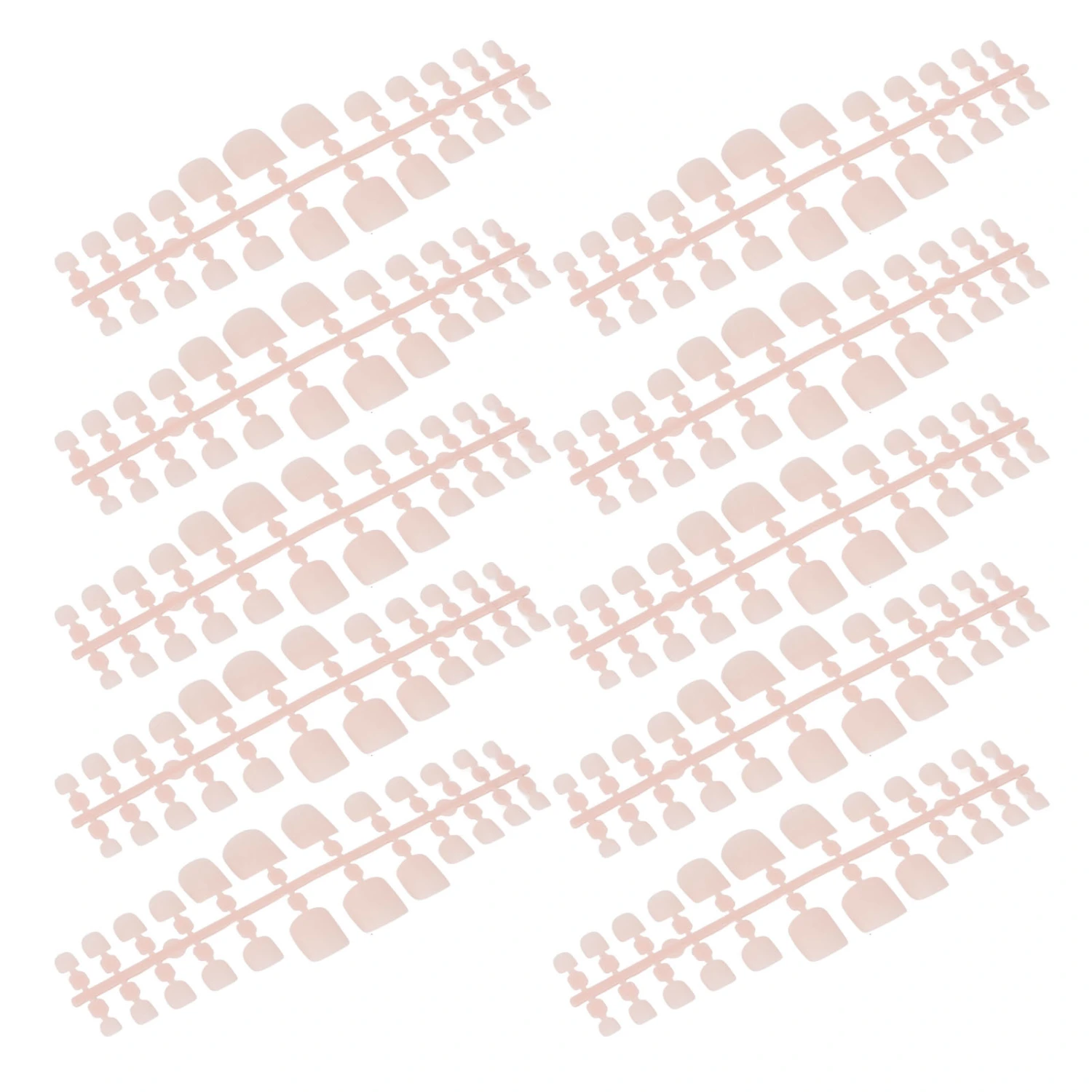 240pcs Matte False Toe Nail Tip Home Salon Women DIY Full Cover Artificial Fake Toe Nail for Nail Artist Matte Pink