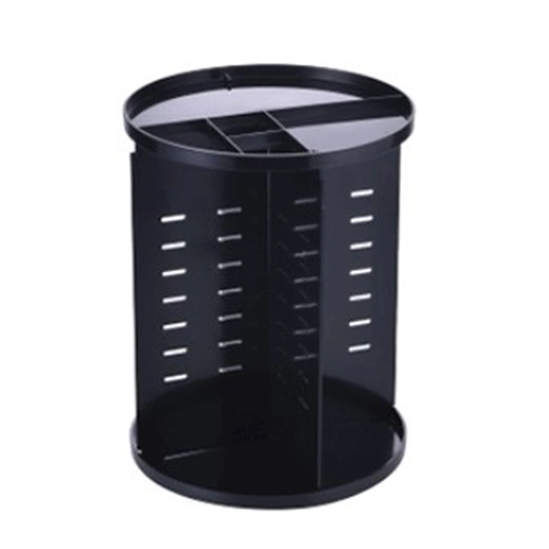 Rotating Cosmetic Organizer 360 Degree Makeup Display Cosmetic Spinning Holder for Lipstick Black