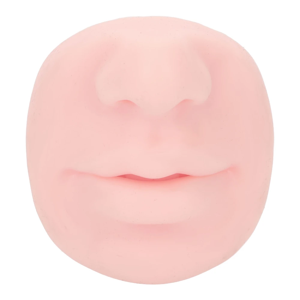 Silicone Piercing Model with Mouth Flexible Soft Imitation Nose Model Reusable Nose Displays for Teaching light skin