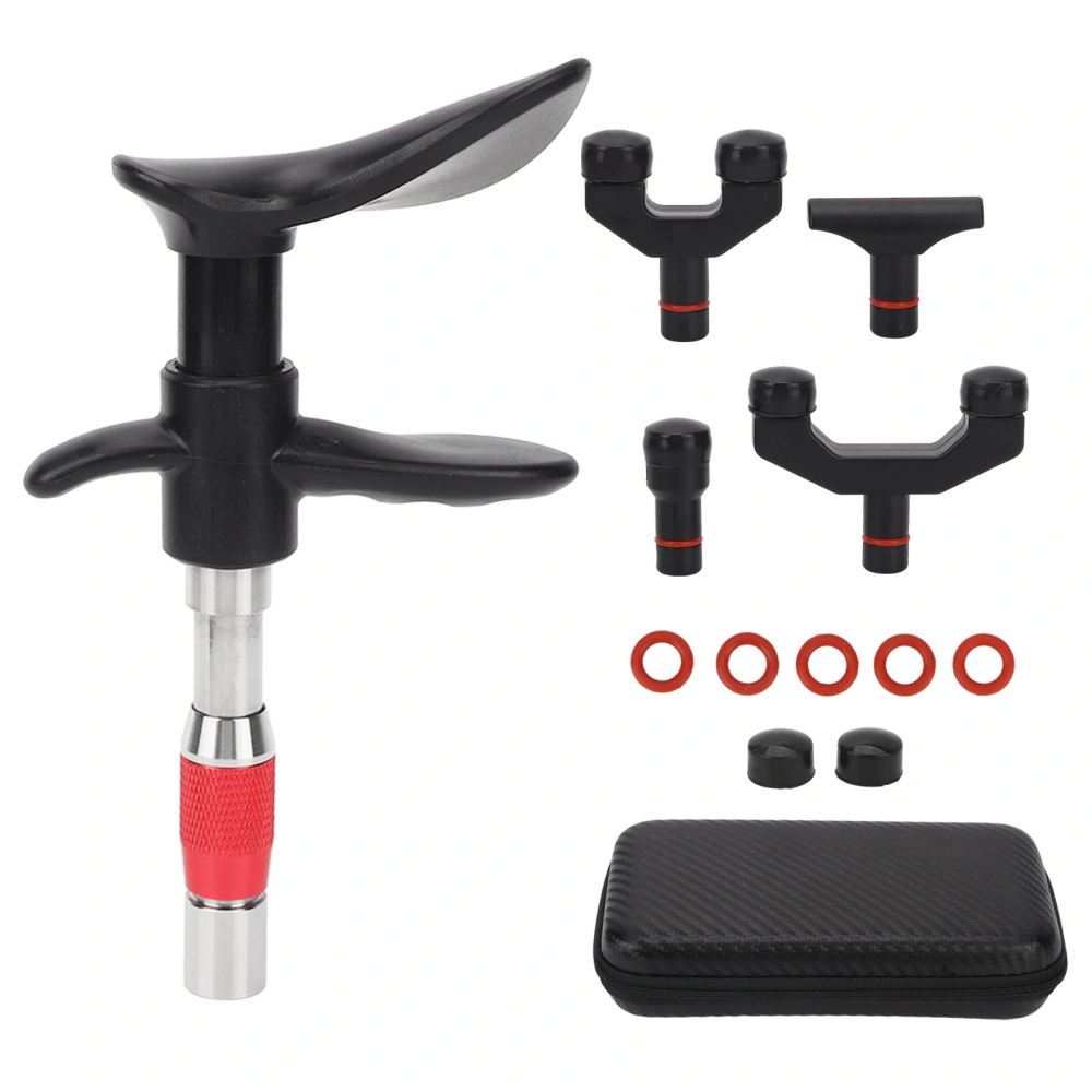 Chiropractic Adjusting Tool 10 Gears 4 Heads Massage Chiropractic Adjustment Correction Tool Red