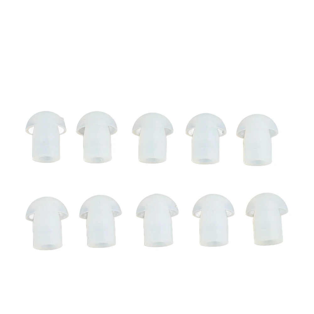 10pcs Hearing Amplifier Dome Professional Soft Silicone Ear Tip Earplug Replacement Accessories for Elderly S