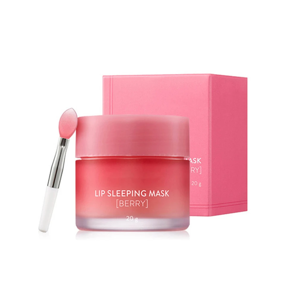 Lip Mask Women Mild Moisturizing Hydrating Nourishing Overnight Repair Smoothing Lip Sleeping Mask 0.7oz