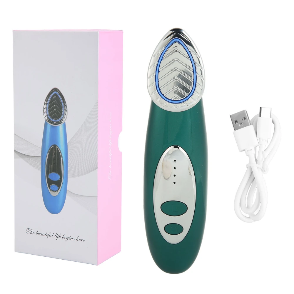 Facial Massage Wand Skin Rejuvenation Microcurrent Wrinkle Removal Skin High Frequency Therapy Wand Dark Green