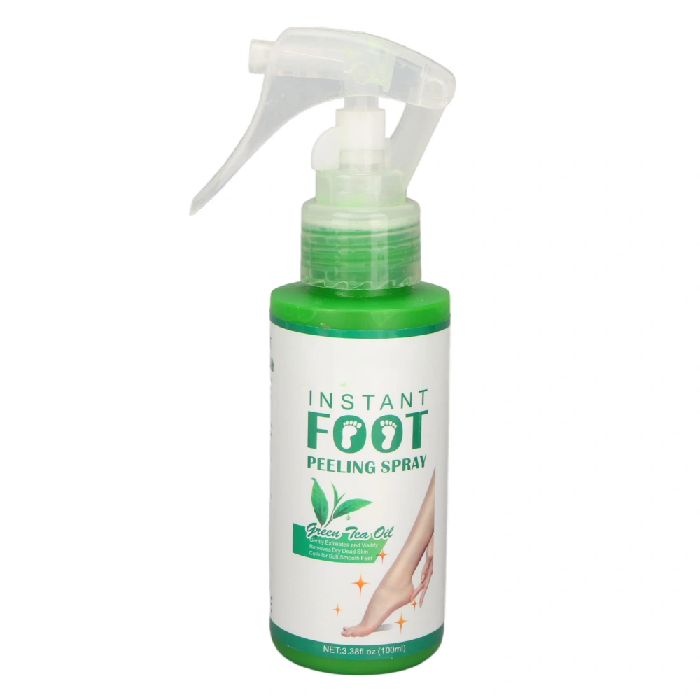 Foot Exfoliating Spray Cleaning Deodorizing Moisturising Green Tea Polyphenols 100ml