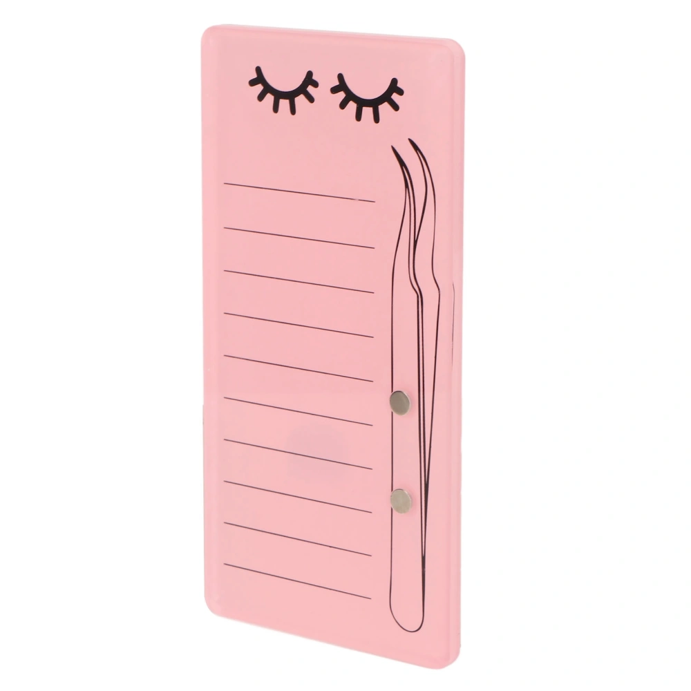 Eyelash Extension Tray Professional Acrylic False Lash Pallet Stand Magnetic Tweezer Holder Organizer