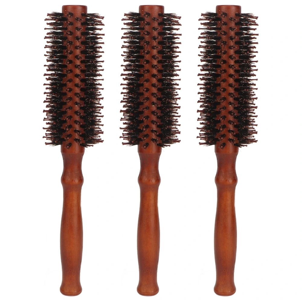 3pcs Round Nylon Brush Prevent Static Heat Resisting Balancing Oil Bangs Comb for Salon Home