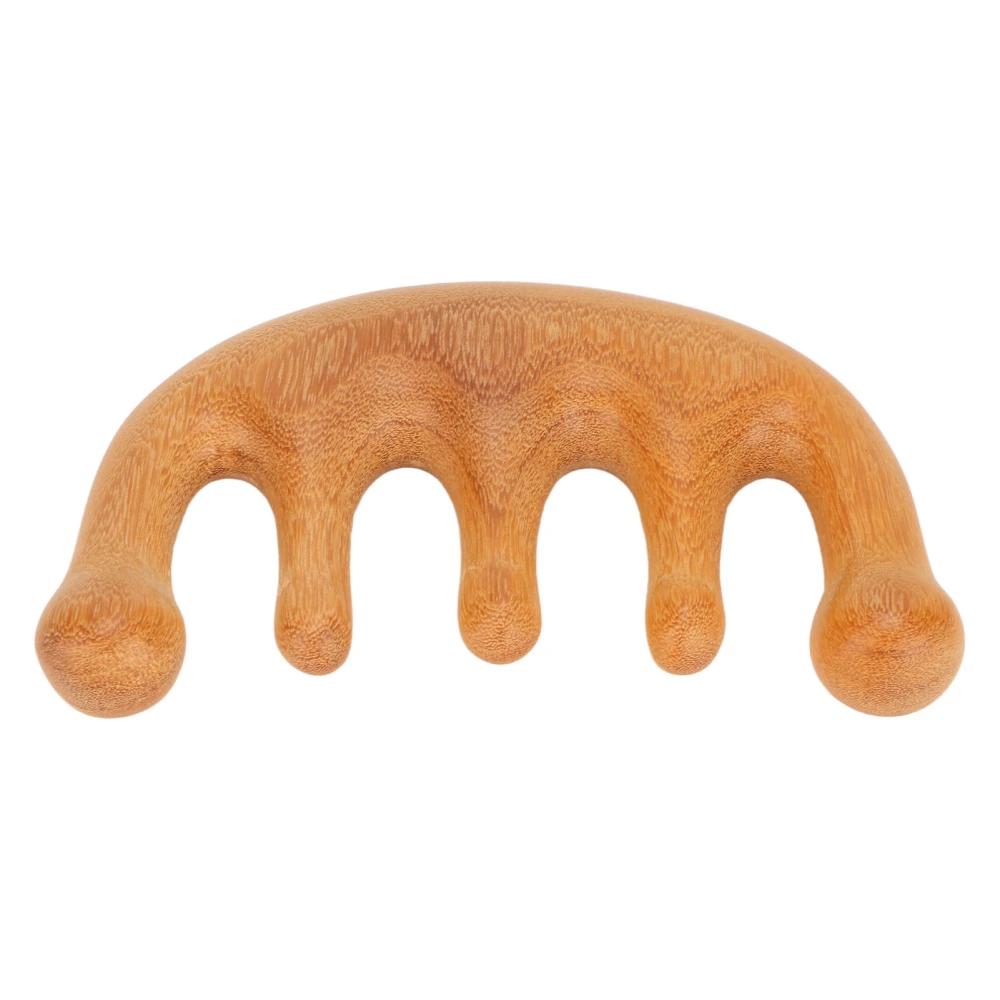 Natural Wood Wide Tooth Hair Comb Head Scalp Massage Wood Scalp Comb for Head Neck Shoulders Hands and Arms