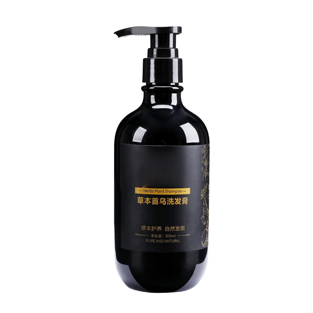 Hair Cleansing Shampoo Nourishing Deep Cleaning Gentle Herbal Shampoo for Gray Hair 500ml