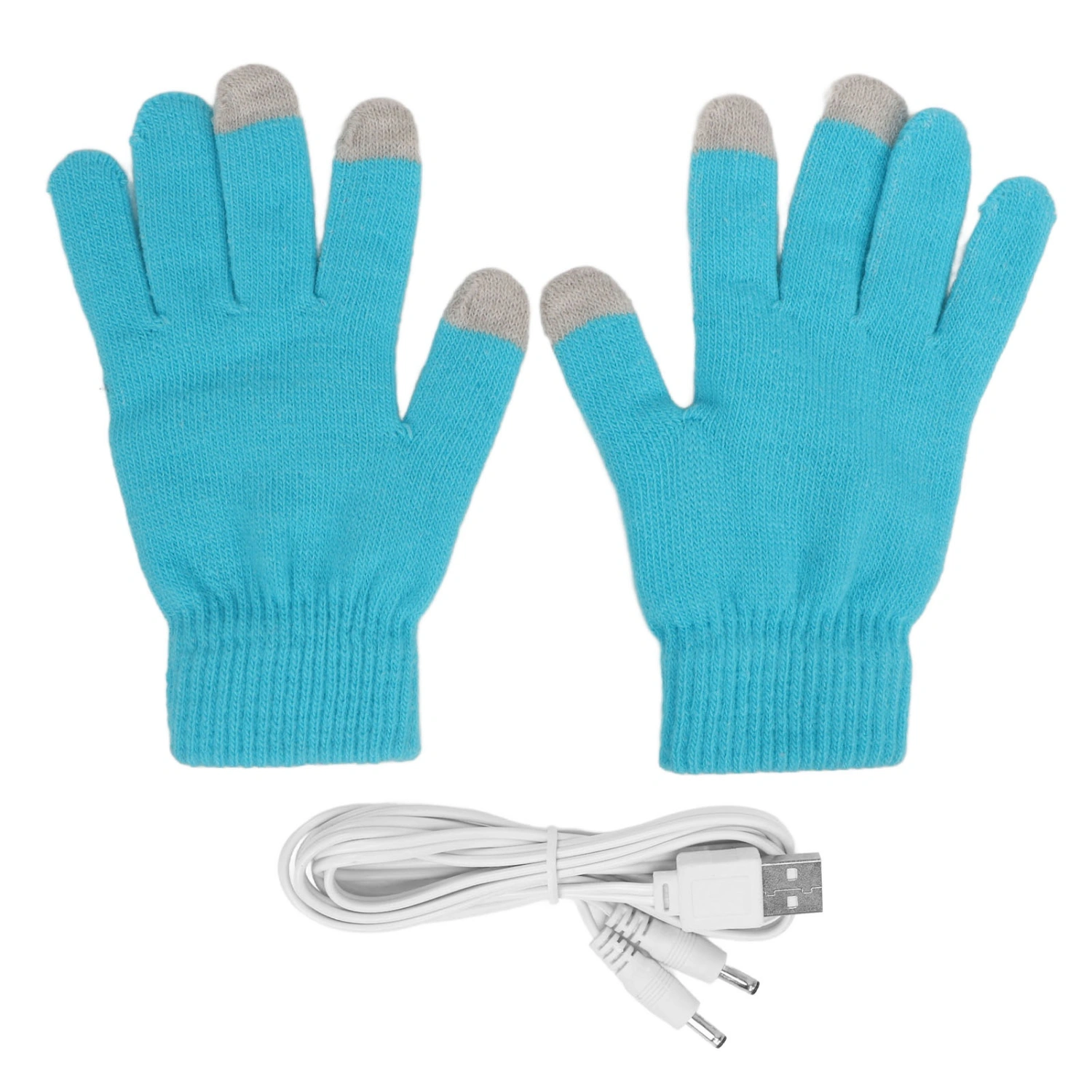 Heated Touch Screen Gloves Keep Warming Soft Elastic USB Heated Gloves for Winter Autumn