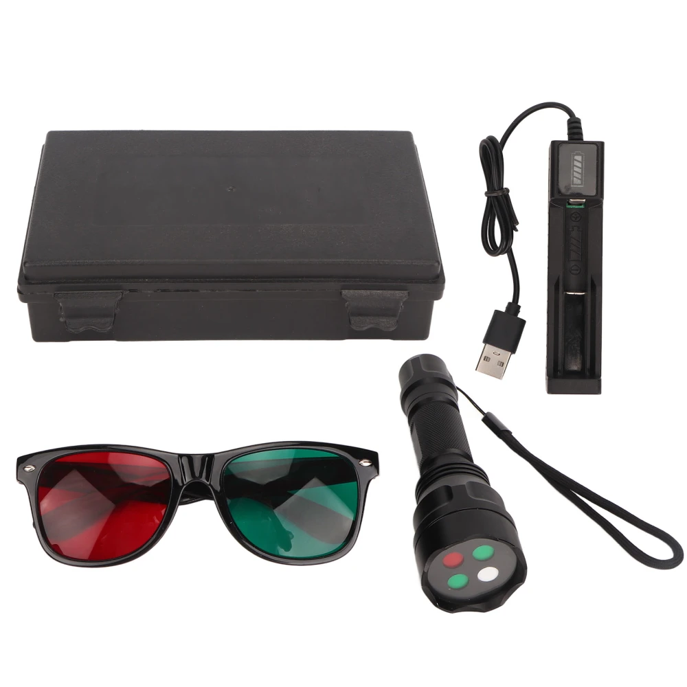 1200mAH Ophthalmic 4 Dot Test Portable Professional Complete Filtering 4 Dot Red Green Glasses for Optometry