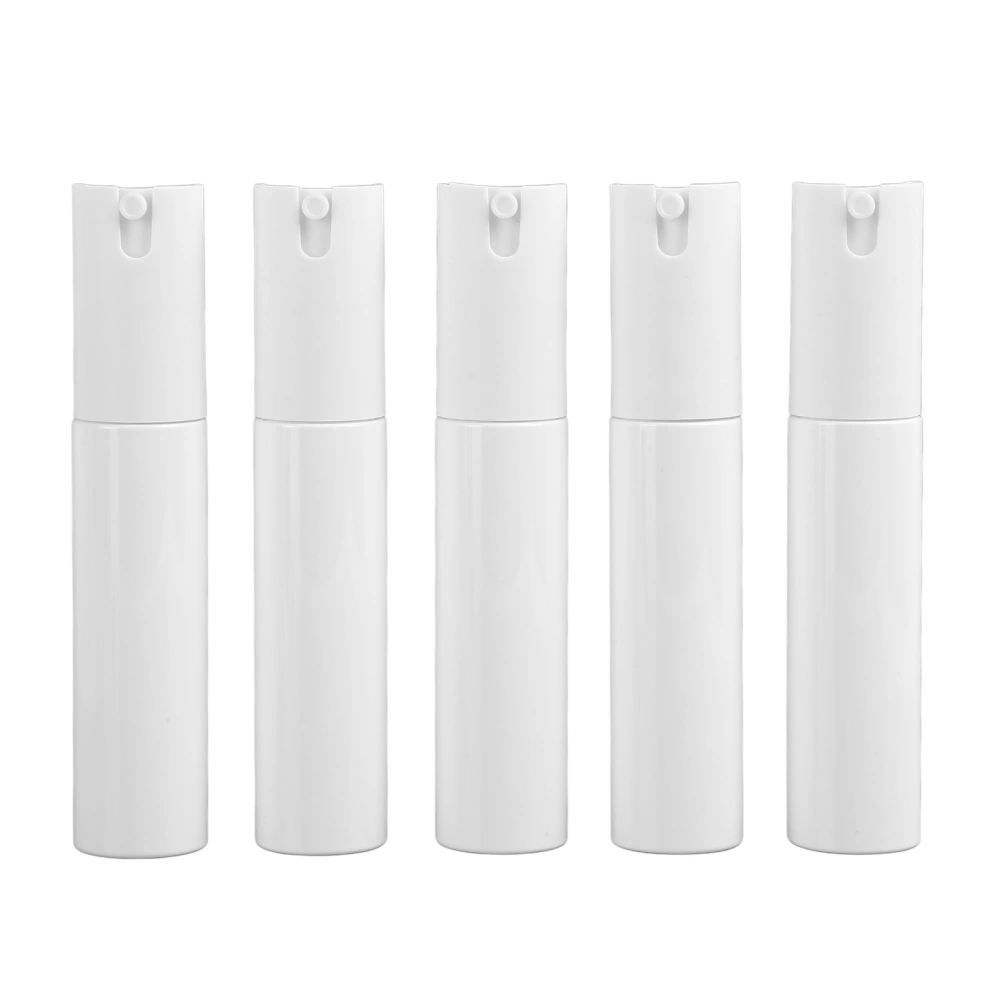 5pcs 30ml Mini Portable Spray Bottle Travel Refillable Empty Container Atomizer for Toner White