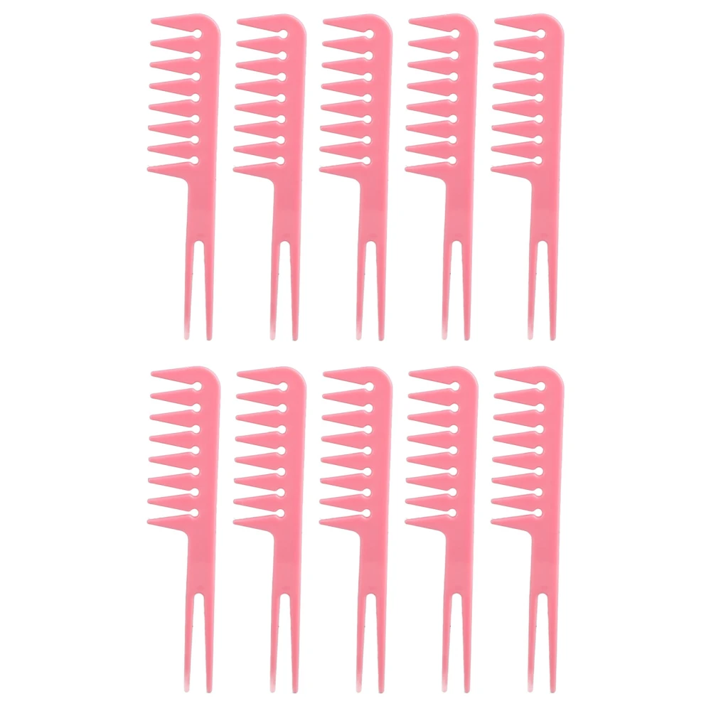 10Pcs Wide Tooth Comb Durable ABS Wide Tooth Safe Glossy Multi Purpose Hair Dye Comb for Hair Dye Styling