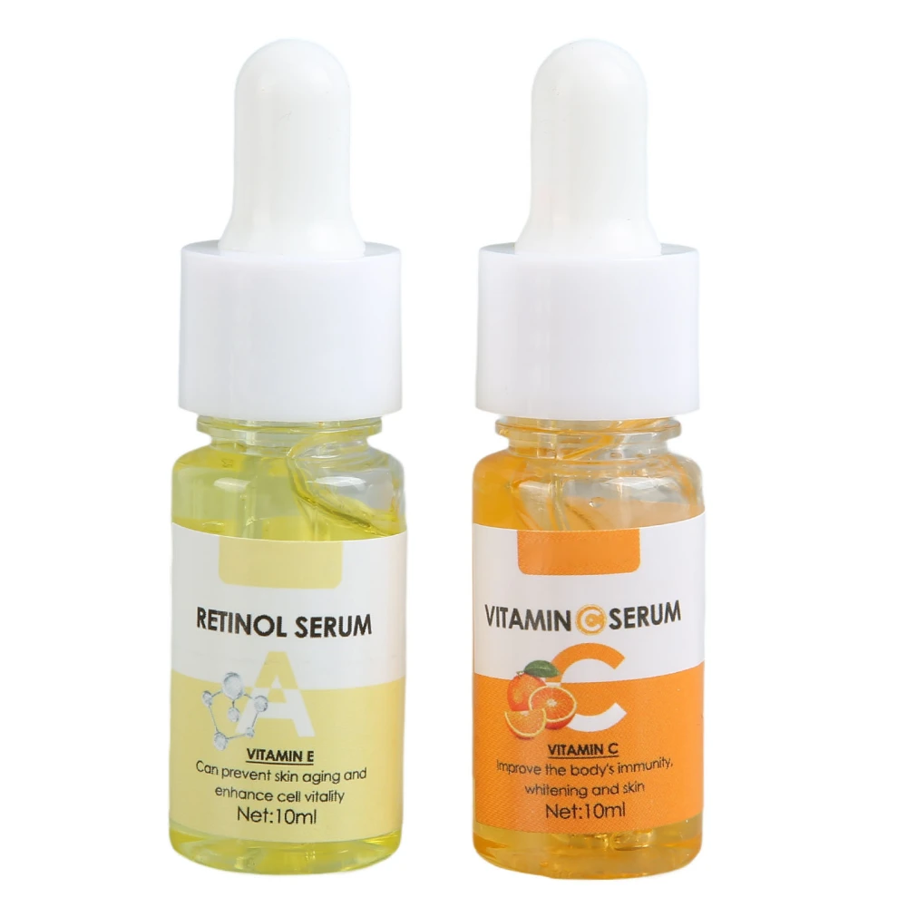 Vitamin C and A Serum Combination Skin Firming Serum for Facial Brightening and Moisturizing