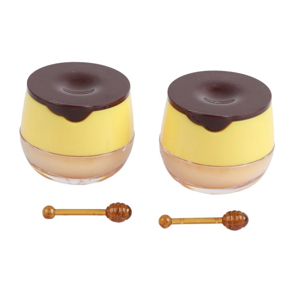 2pcs Honey Lip Balm Moisturizing Hydrated Exfoliating Beeswax Bee Honey Lip Balm