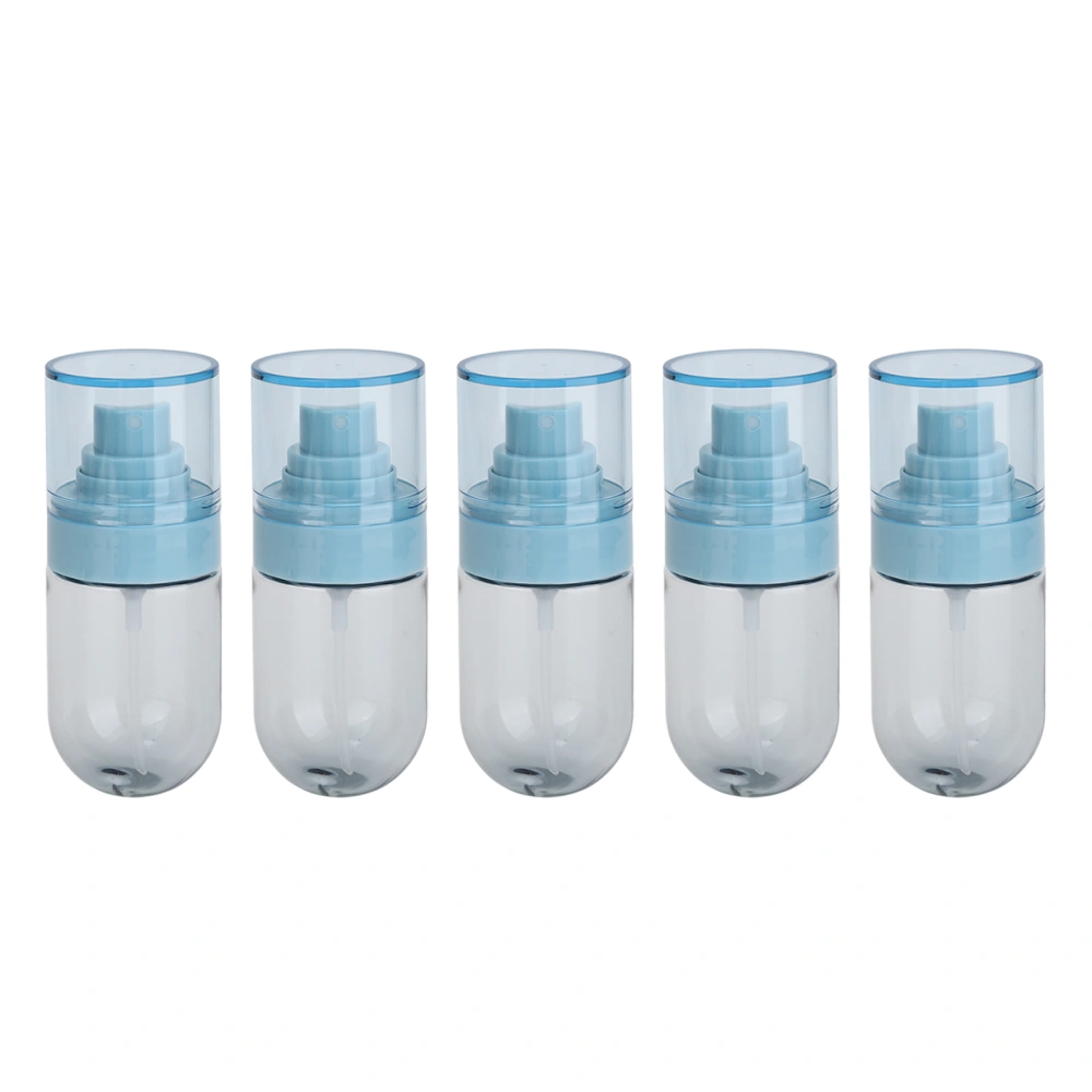 5x50ml Empty Spray Bottle Clear Plastic Travel Spray Bottle Dispenser for Toner Lotion Disinfectant