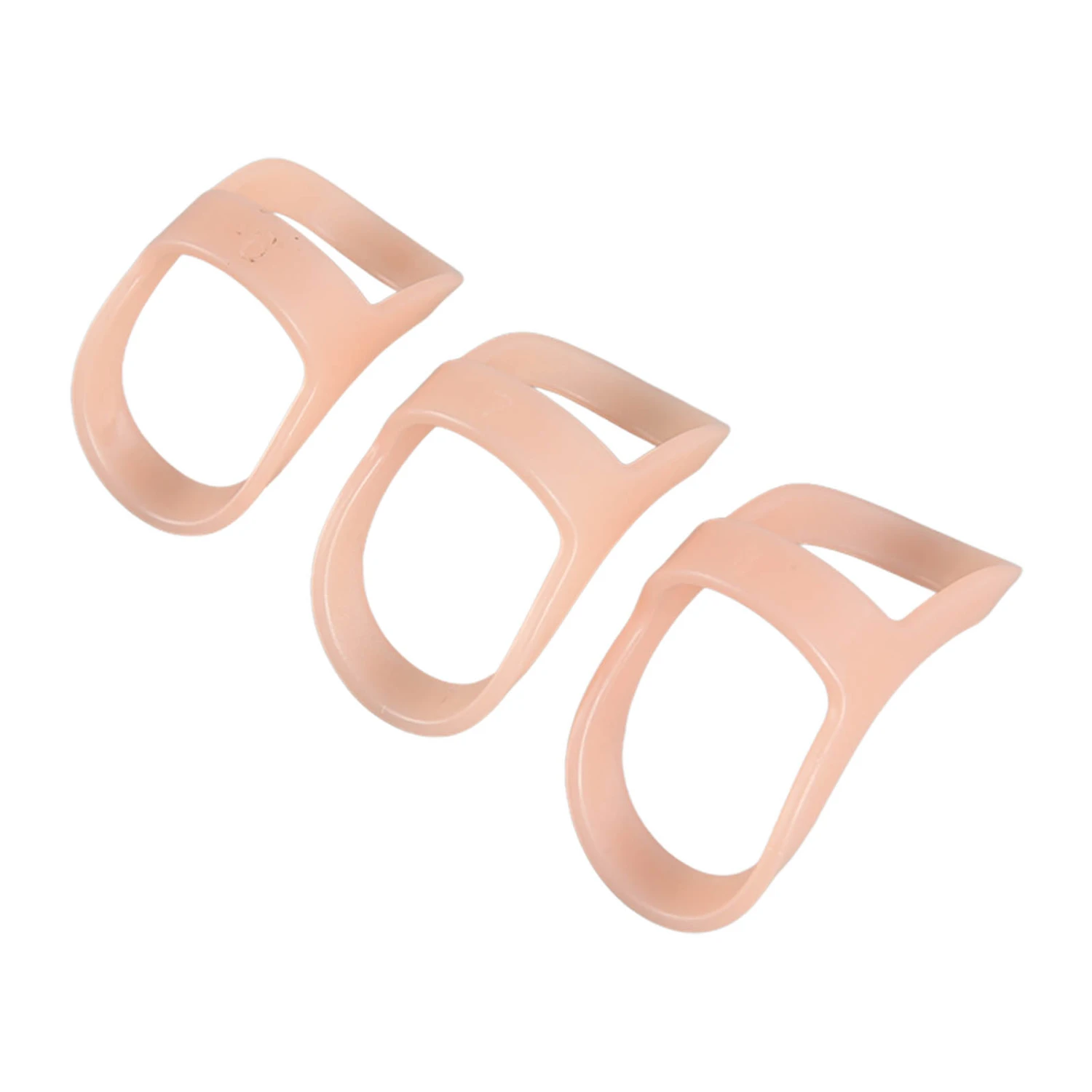 3PCS Finger Splint Oval Plastic Light Weight 3 Specifications Support Brace for Trigger Finger