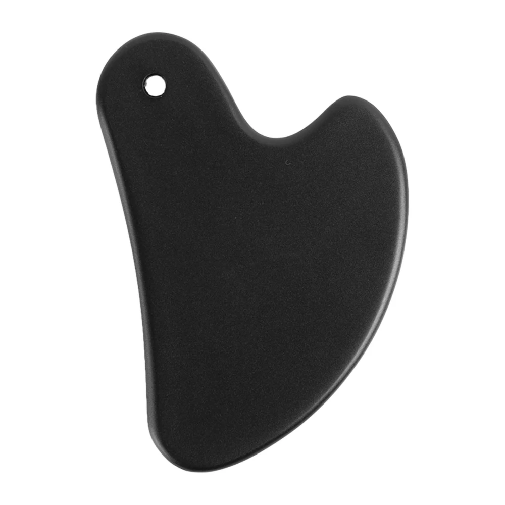 Gua Sha Board Men Women Black Heart Shaped Soreness Relief Scraping Massage Tool for Face Neck Back