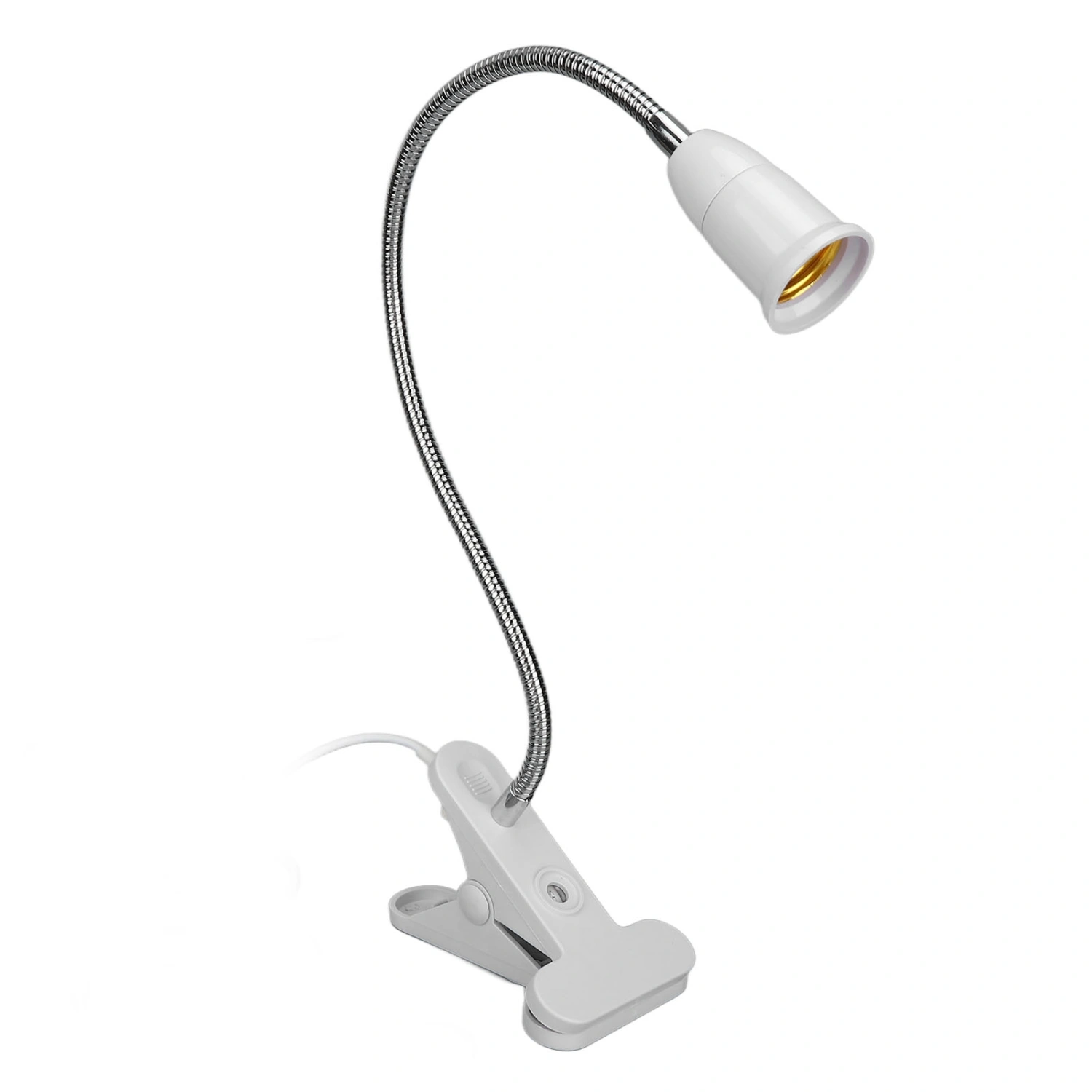 Desk Clip Clamp Lamp Holder LED E27 Light Socket Adjustable Neck Clip Lamp Holder ‑