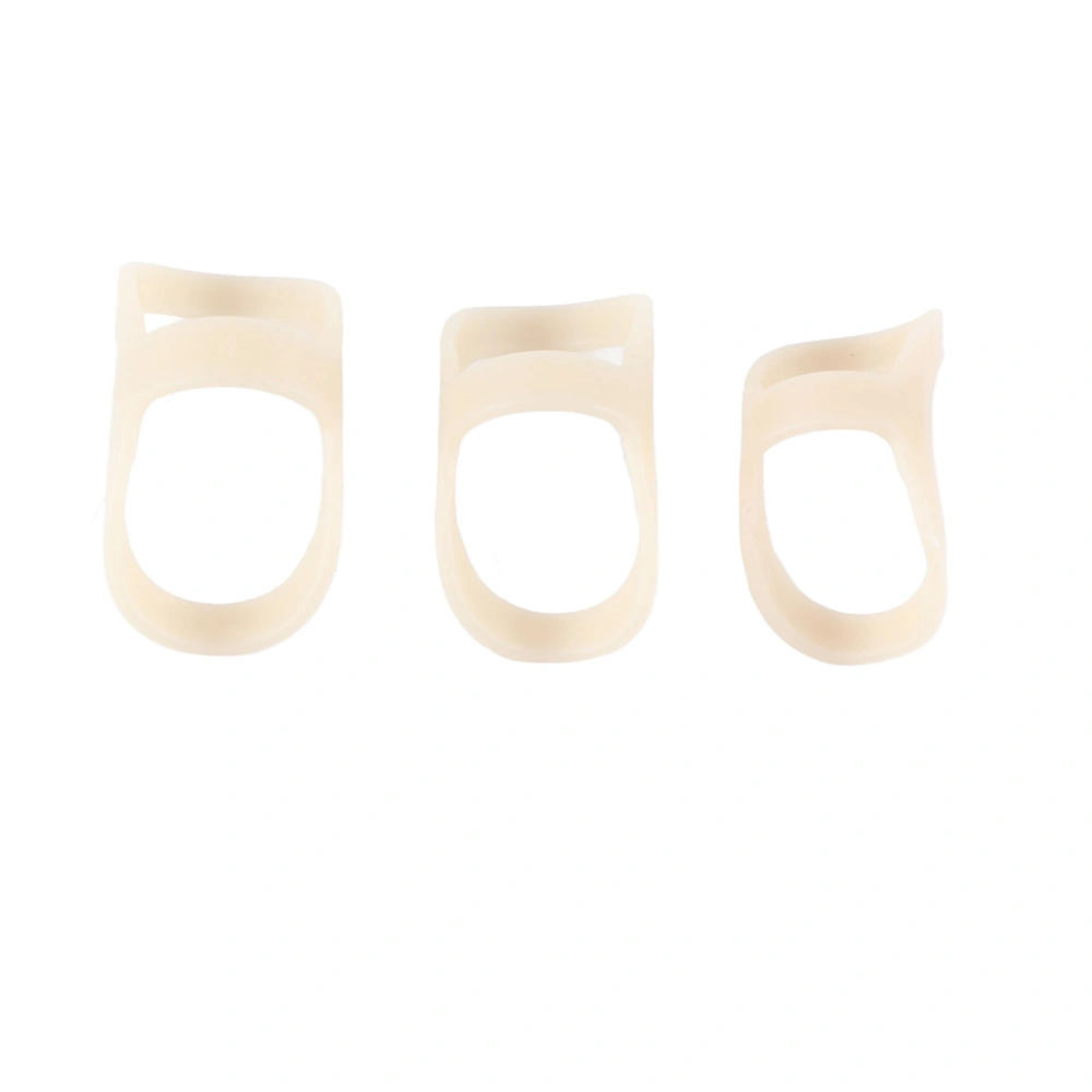 3pcs Finger Support Splint Oval Reduce Soreness Waterproof Finger Support Protector Size 2 3 4