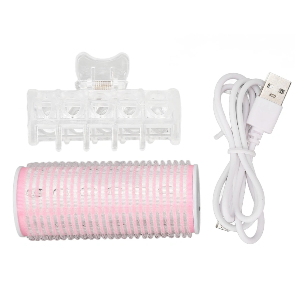 Electric Heated Hair Roller Fashionable Intelligent DIY Hair Roller with Clip for Curly Bangs Hair Inside Button