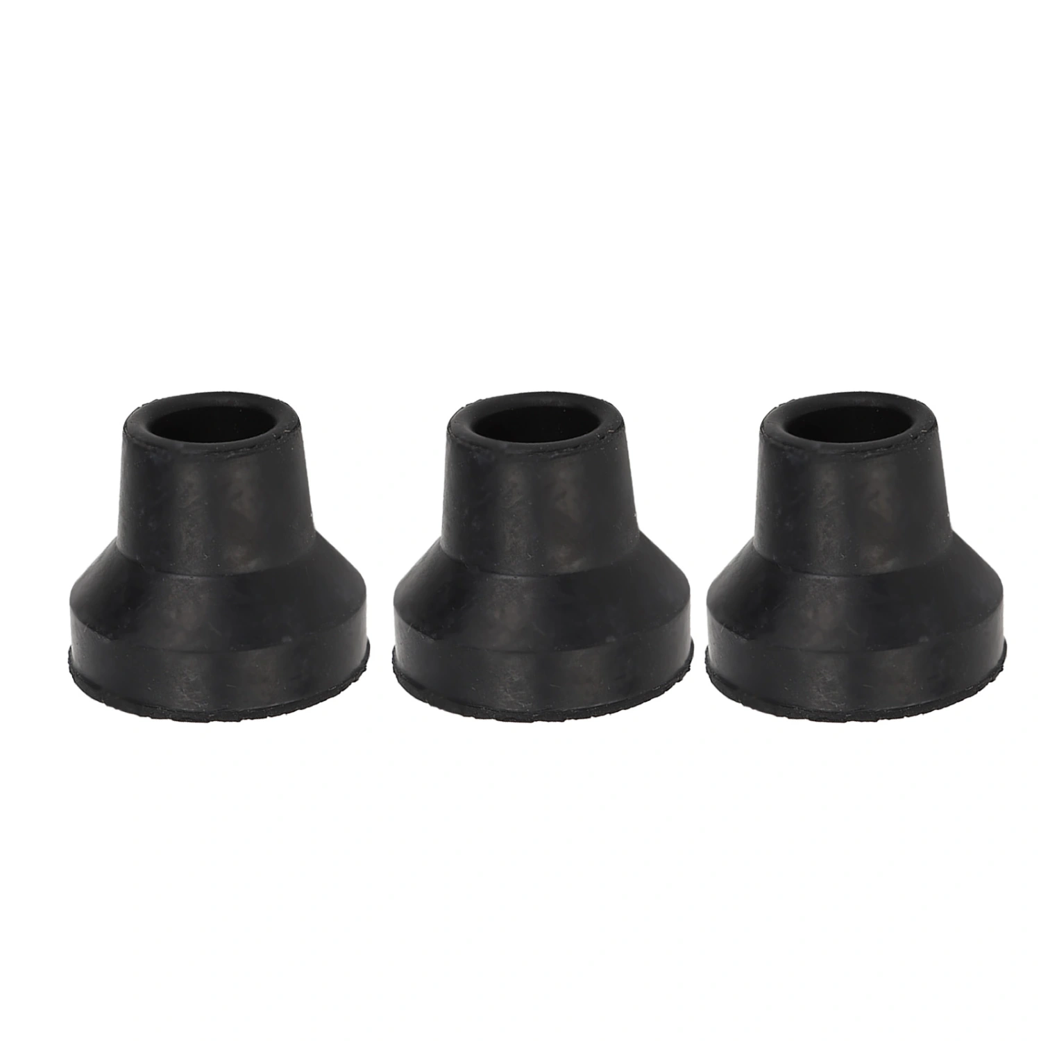 10Pcs Cane Tips Rubber Skid Resistance Wearproof Walking Crutch Tips for Standard and Folding Walking Sticks 16mm/0.63in