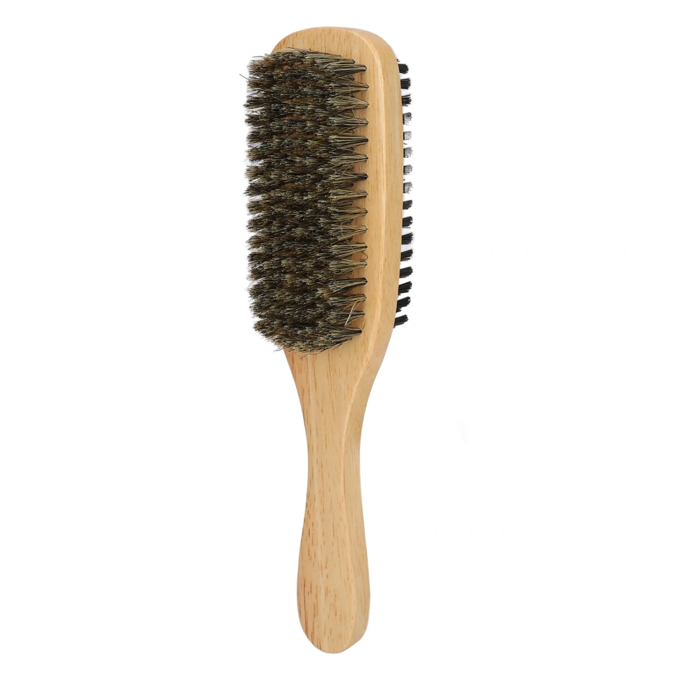 Beard Brush Large Beech Wood Ergonomic Handle Portable Convenient Practical Mustache Brush for Salon Home