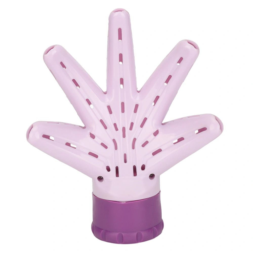 Hair Dryer Diffuser Professional Palm Shaped Blow Dryer Diffuser Attachment for Curly Wavy Hair Purple