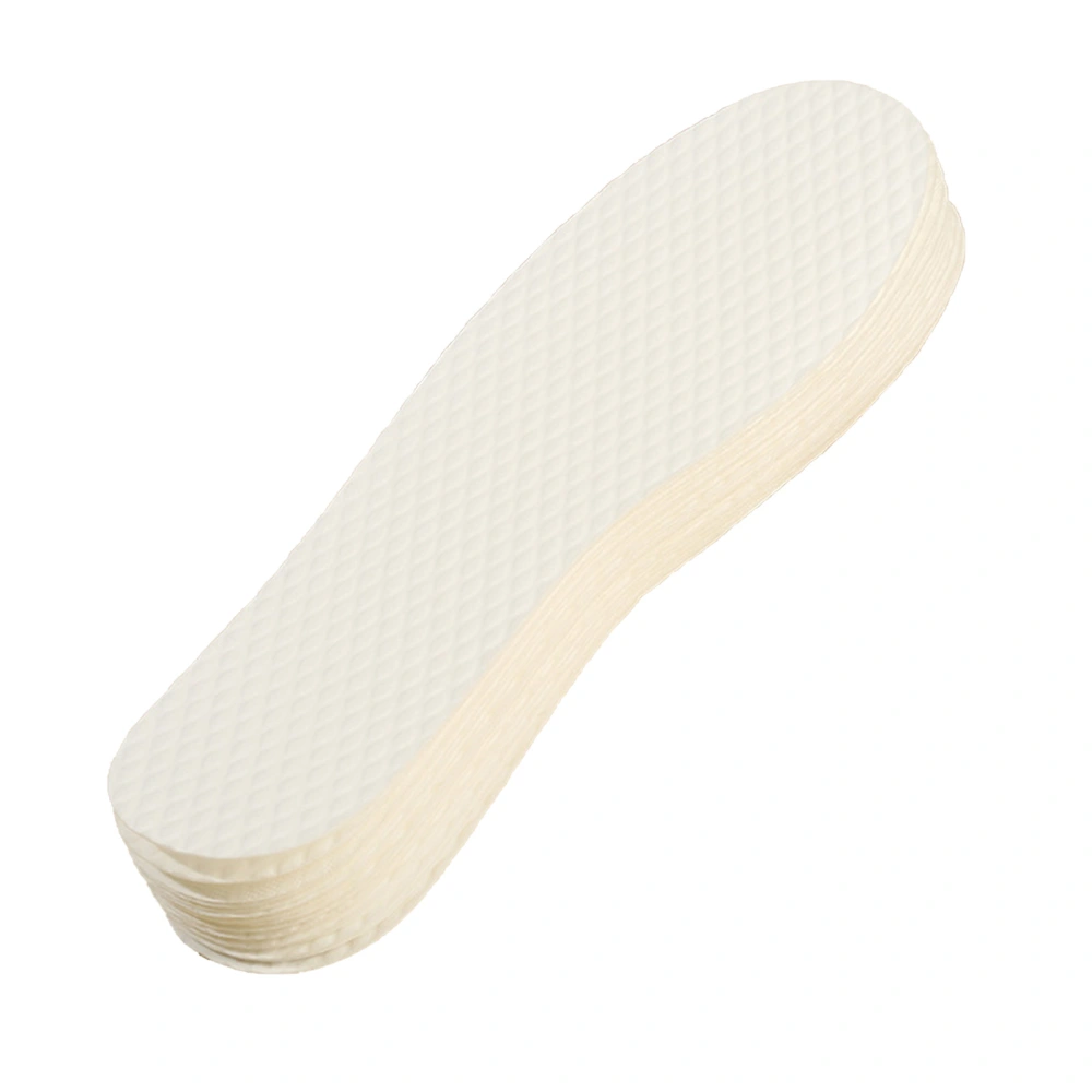 10 Pair Insole Disposable Shoe Pad Insert Breathable Odor Free Comfortable for Sports White 40 Size