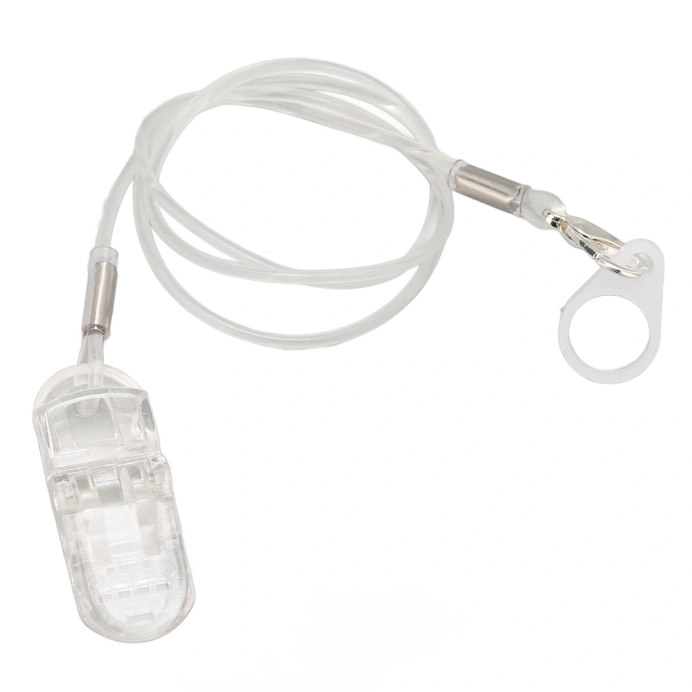 Hearing Aid Clip Transparent Prevent Loss Portable Monaural Hearing Aid Lanyard for The Elderly and Children