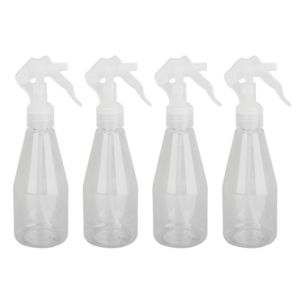 Small Spray Bottle Refillable Empty Clear Portable Plastic Mist Bottle for Skin Care Watering Cleaning 200ml 4pcs