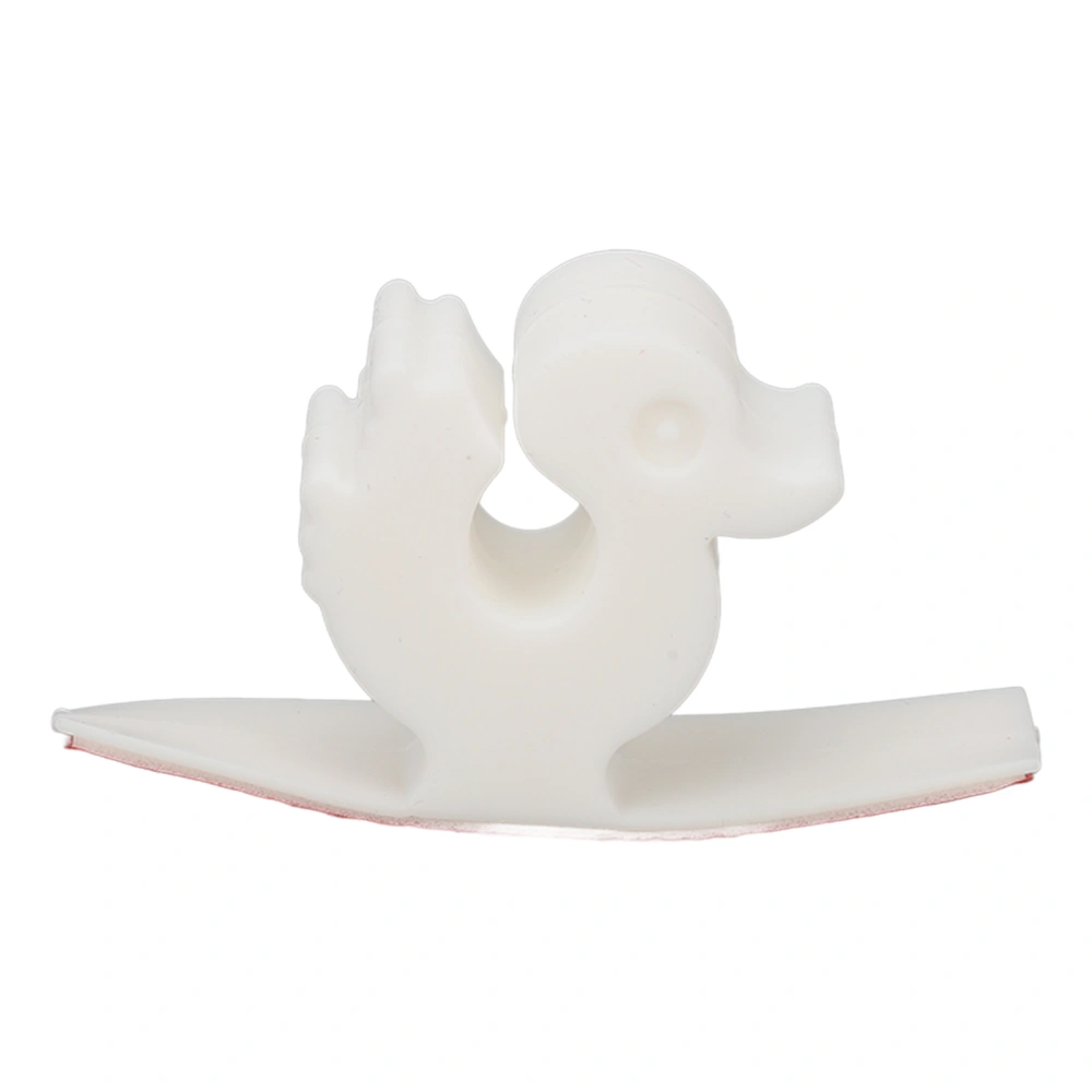 Cord Organizer Home Beauty Salon Cute Duck Shaped Cable Cord Wrapper for Beauty Device Appliance White