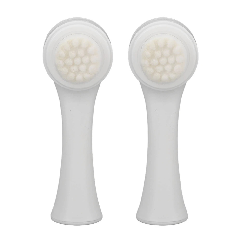 2Pcs Face Wash Brush Double Sided Deep Dirt Oil Cleansing Face Massage Face Scrub Brush for Face Washing Massage