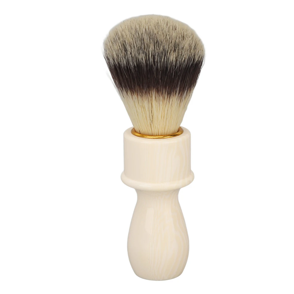 Men Shaving Brush Home Hair Salon Ergonomic Resin Handle Soft Hair Shaving Brush Face Grooming Tool