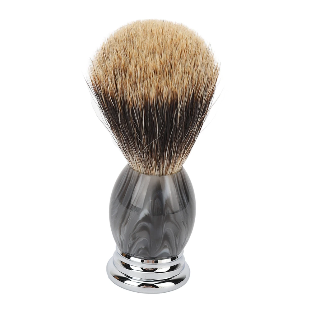 Synthetic Shaving Brush Resin Beard Aluminum Alloy Handle Shaving Cream Brush for Men Dad Boyfriend