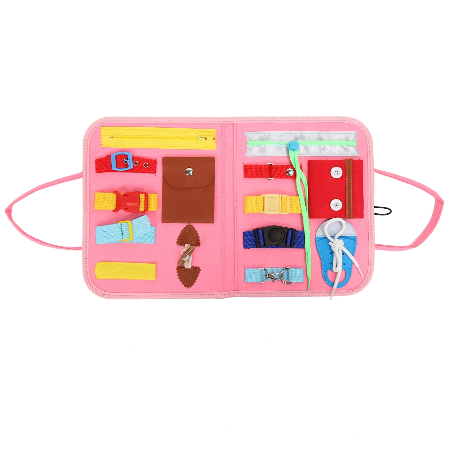 Dementia Fidget Blanket Multipurpose Anxiety Relief Alzheimers Dementia Sensory Products Pink