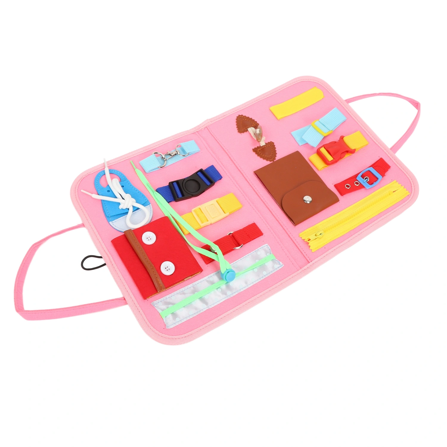 Dementia Fidget Blanket Multipurpose Anxiety Relief Alzheimers Dementia Sensory Products Pink