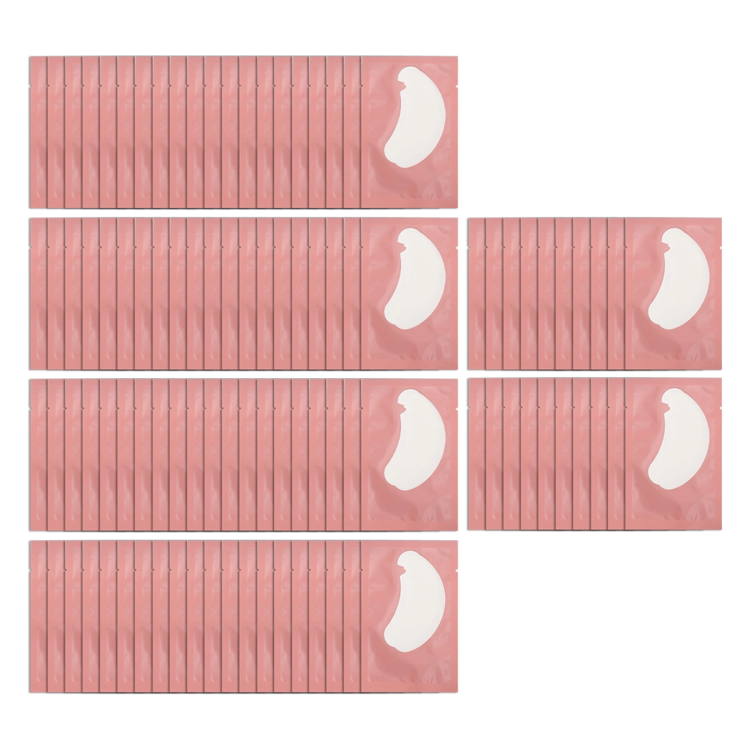 100pcs Eyelash Extension Under Eye Gel Pads U Shaped Under Eye Gel Pads Patches Tools for Makeup Beauty Salon