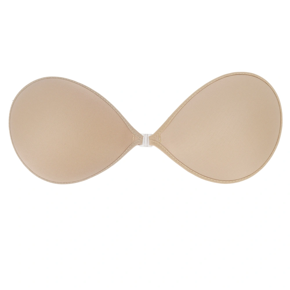 Strapless Adhesive Bra Backless Push Up One Piece 3/4 Cup Deep V Seamless Silicone Bra for Wedding Dress D