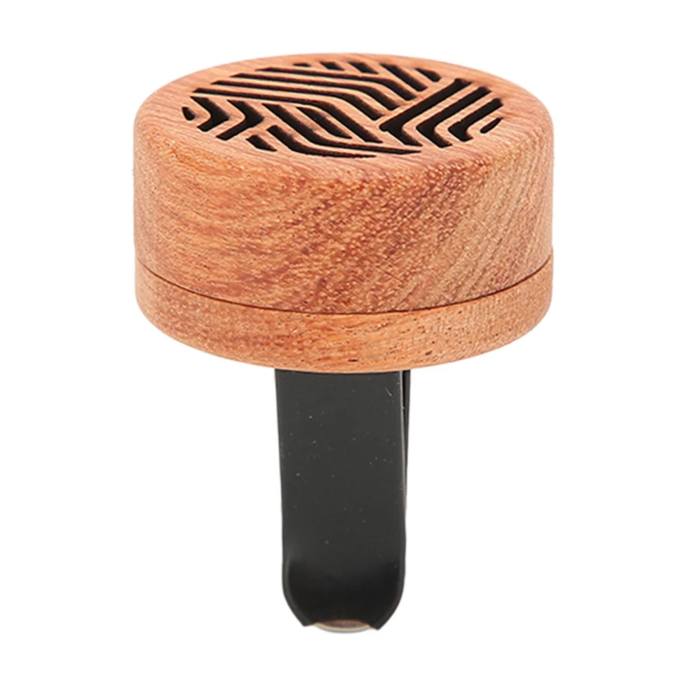 Car Essential Oil Diffusers Rosewood Fragrance Portable Mini Car Wood Diffuser with Volcanic Rock for Car Air Outlet