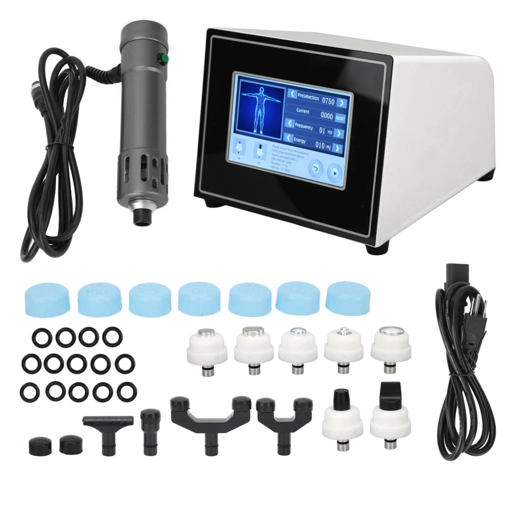 Shockwave Therapy Machine Radial Extracorporeal Shockwave Therapy Machine Radial Shockwave Therapy Ebony 100‑240V US Plug