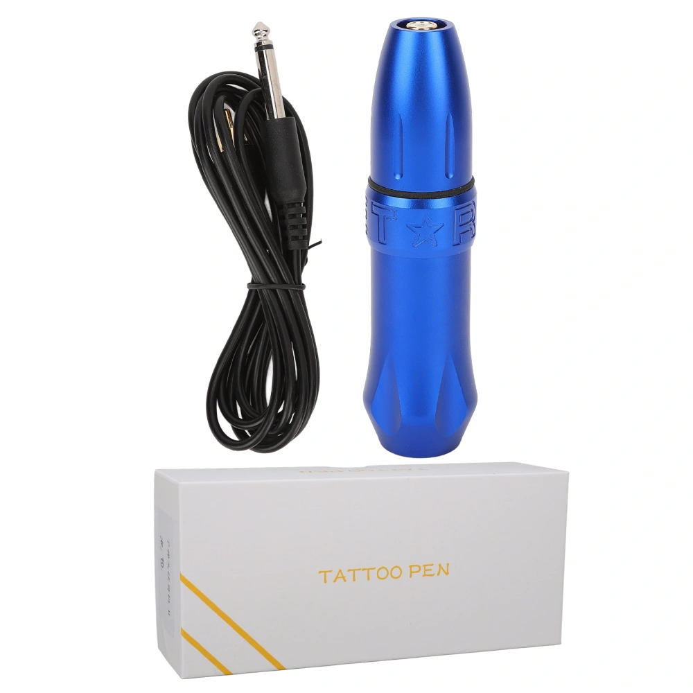 Rotary Cartridges Tattoo Pen Strong Torsion Shader Liner High Frequency 9000RPM Tattoo Machine with RCA Cord Dark Blue