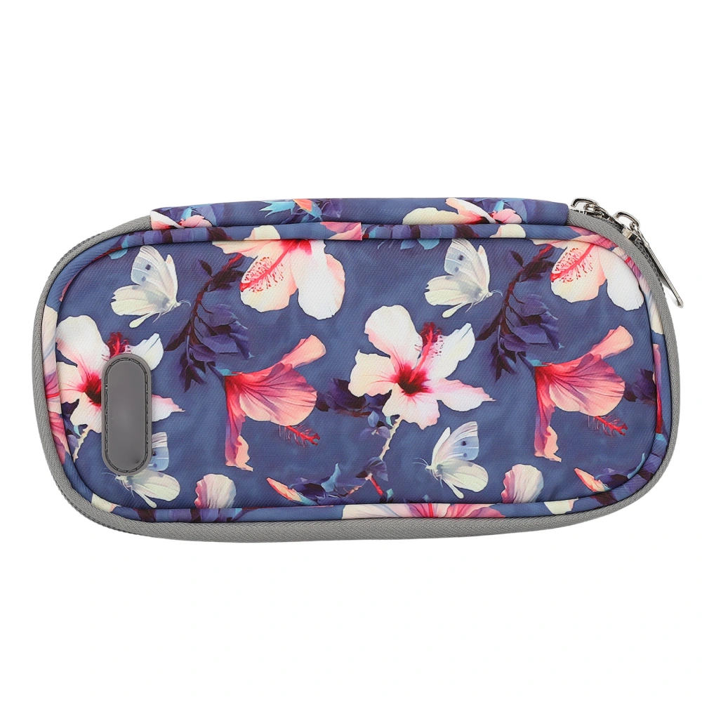 Insulin Cooler Bag Porfessional Travel Portable Diabetic Cooling Case for Insulin Pen Diabetic Supplie Begonia Flower